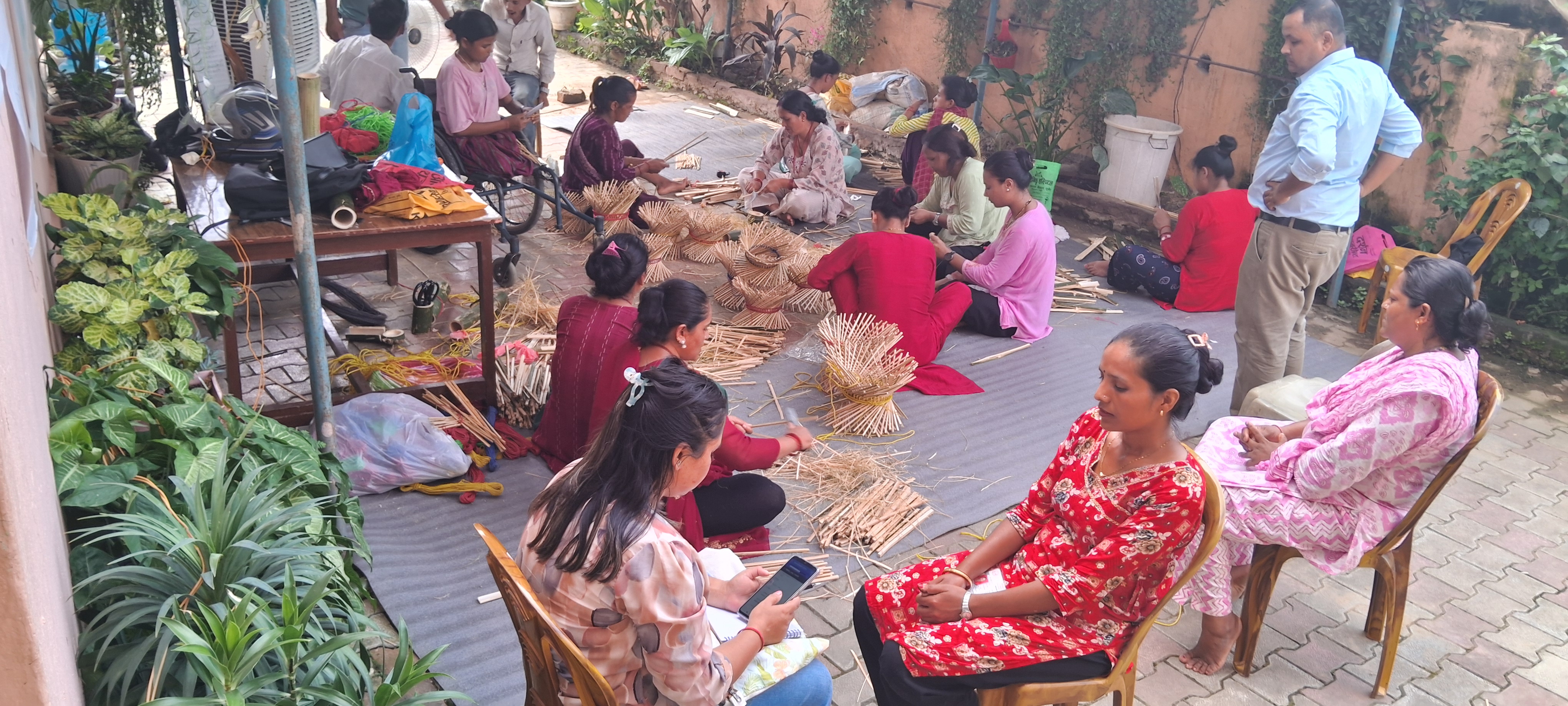 Enrolling participants of Bamboo Craft Training at Birendranagar -11, Surkhet, 5 Sep 2025, pic Himraj