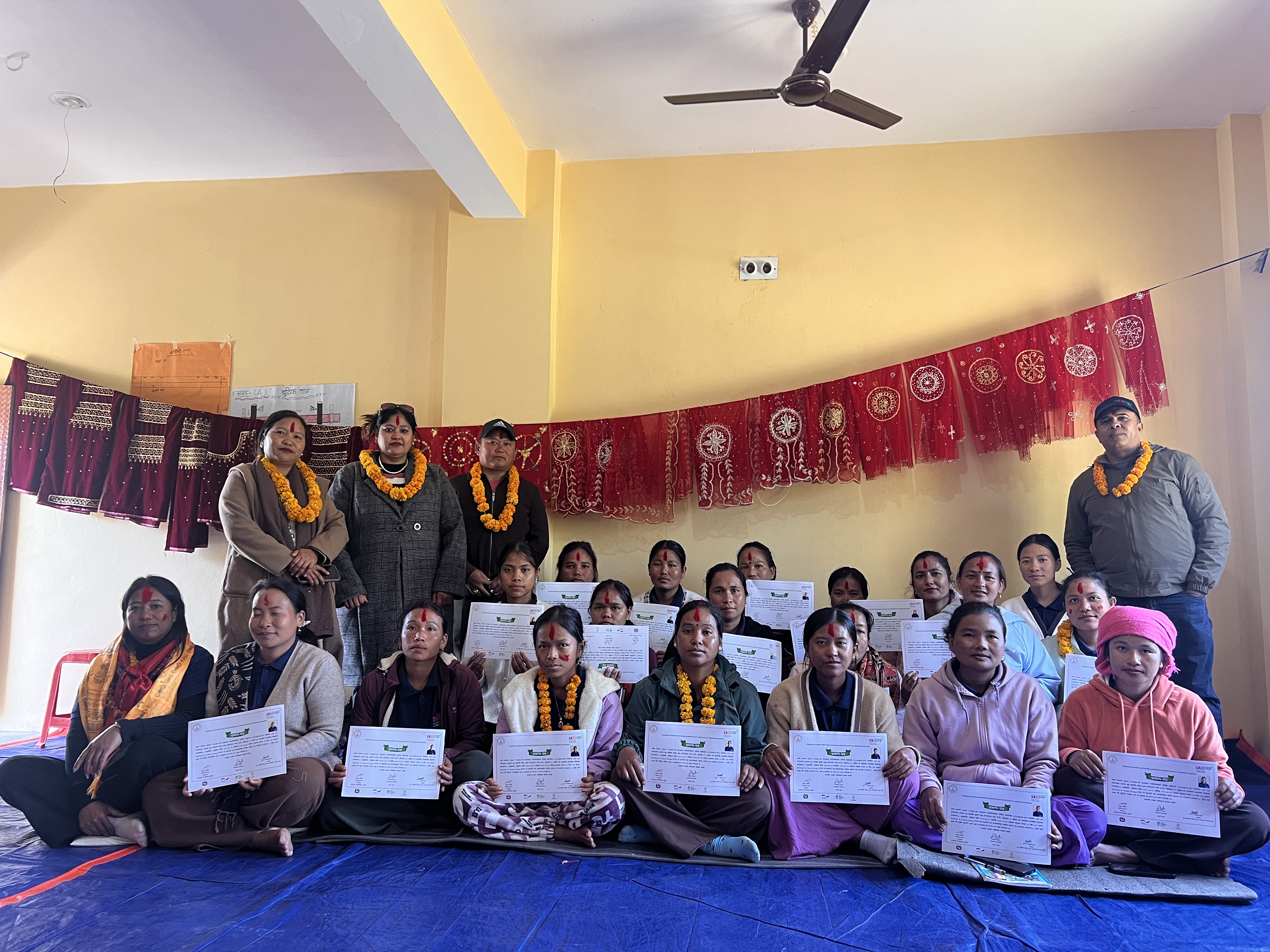 Graduation day of Boutique and Fashion Design Training at Barahatal-5, Baddichaur, Surkhet,21 Nov 2025, pic Archana