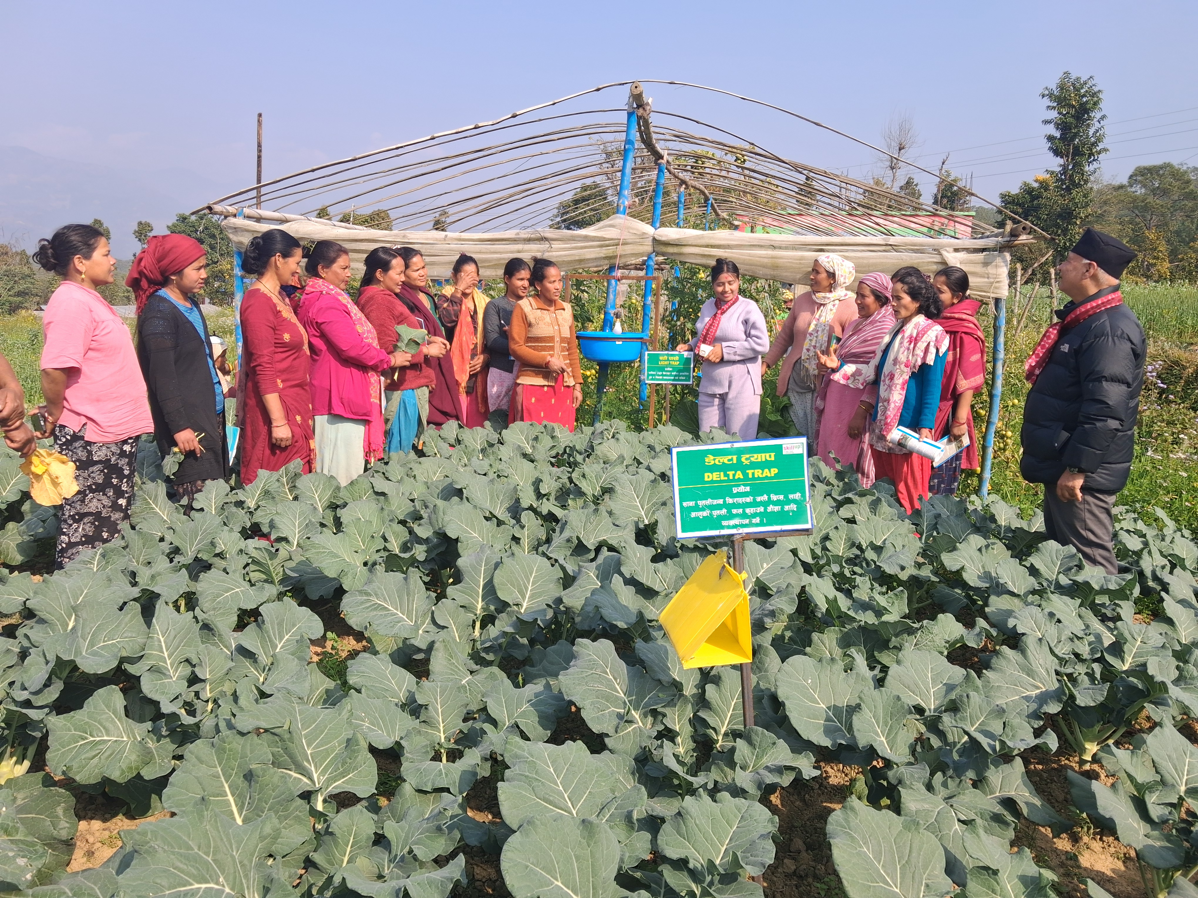 Monitoring the climate smart learning center at ,Shubhakama FFS, Jhilmile Bheriganga, Surkhet 1
