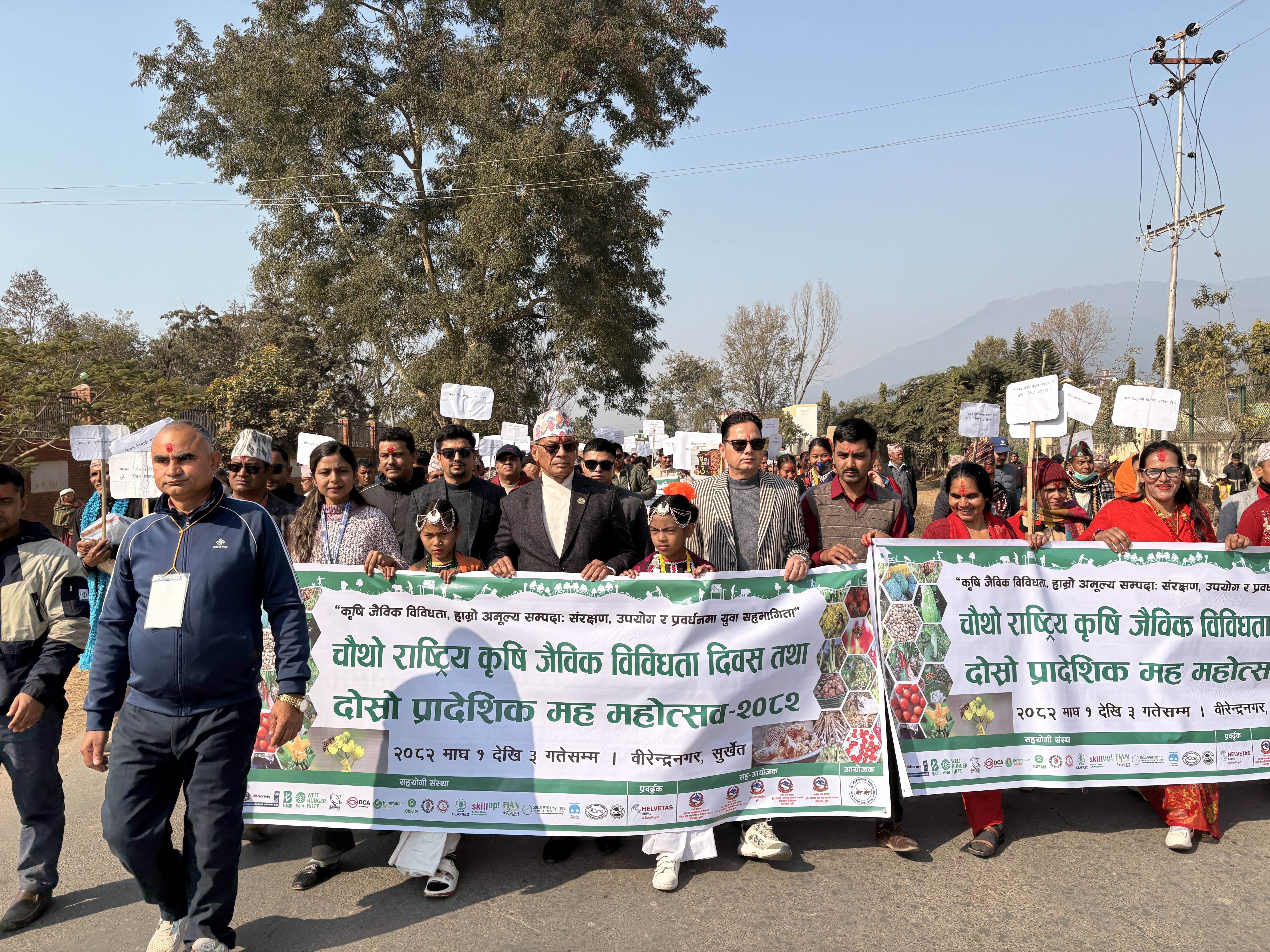 Rally organized on National Diversity Day, at , Birendranagar Municipality, Surkhet, Jan 15 2026