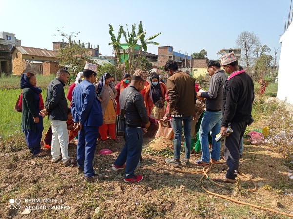 Practical Session for FFS ToT on preparation of organic fertilizer “ Bokasi Mal”, Surkhet