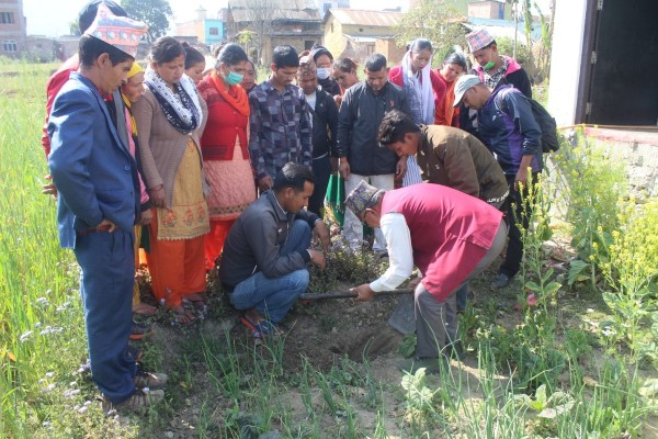 Practical session for FFS ToT on soil testing methodology, Surkhet